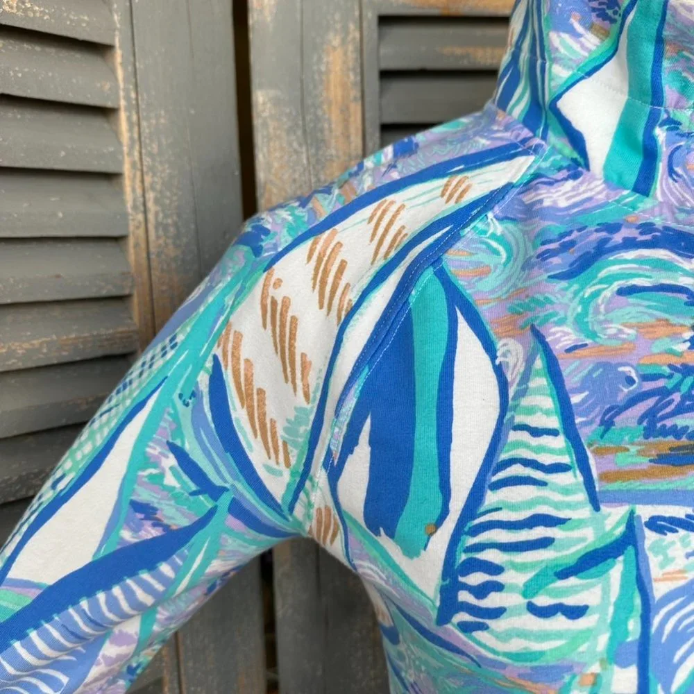 Lilly Pulitzer UPF 50+ Skipper Popover Aboat Time Sz XS - Picture 9 of 16